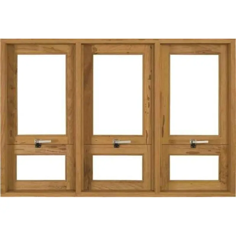 Janela Maxim-ar Lisa Horizontal 3 Módulos (Angelim ou Eucalipto)
