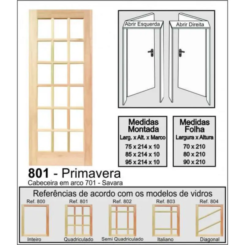 Porta Angelim Primavera - COD 801